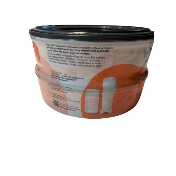 Diaper Genie Refill 2-Pack Clean Laundry Scent Max Odor Lock Multi-Layer Antimic - Picture 3 of 4